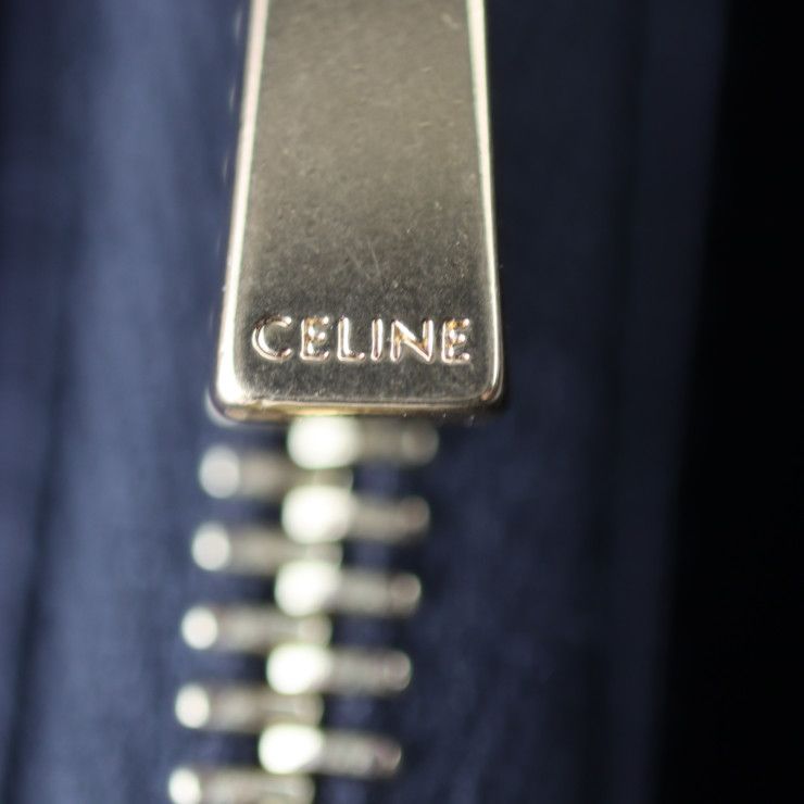 Celine Large Flap Wallet Bifold 10 B563 bel Calf Leather Black — view 9