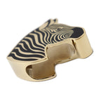Hermes Square Ring 90 Scarf Metal Gold Black Zebra — view 3