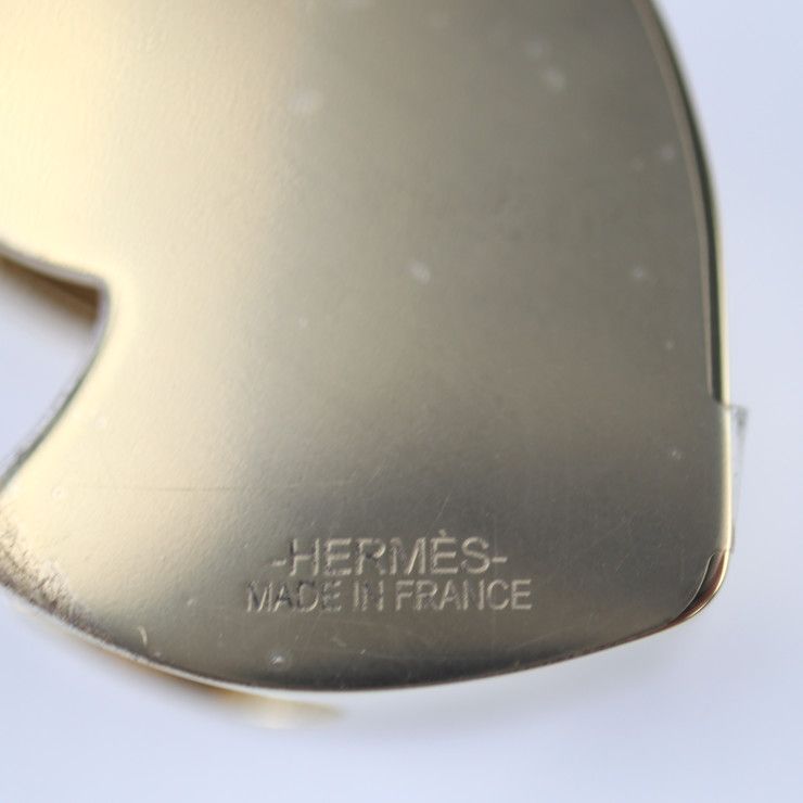 Hermes Square Ring 90 Scarf Metal Gold Black Zebra — view 7