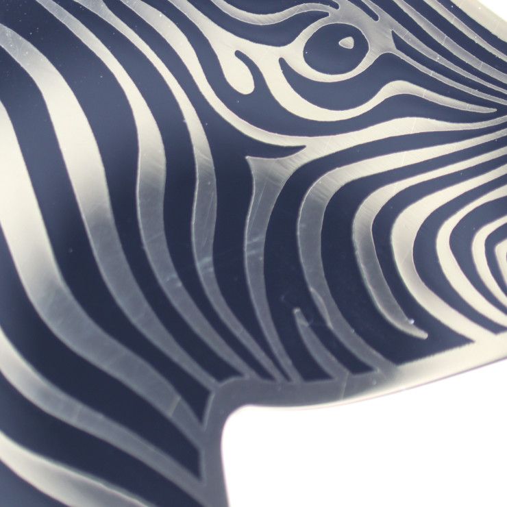 Hermes Square Ring 90 Scarf Metal Gold Black Zebra — view 5