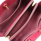 Louis Vuitton Montaigne MM Handbag Leather Aurore Purple Gold Hardware — view 9