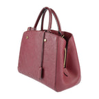 Louis Vuitton Montaigne MM Handbag Leather Aurore Purple Gold Hardware — view 2