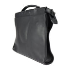 Fendi Peekaboo Fit Business Bag 7 Va406 Leather Black Silver Hardware Selleria — view 2