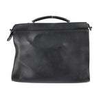 Fendi Peekaboo Fit Business Bag 7 Va406 Leather Black Silver Hardware Selleria — view 3
