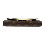 Louis Vuitton Portefeuille Chain Shoulder Bag Leather Brown Multicolo — view 4