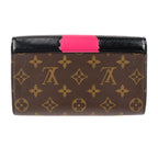 Louis Vuitton Portefeuille Chain Shoulder Bag Leather Brown Multicolo — view 3