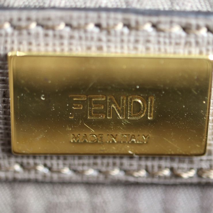 Fendi Demi Jules Piccola Handbag 8 Bt245 Leather Brownish Gold Hardware 2-Way — view 9