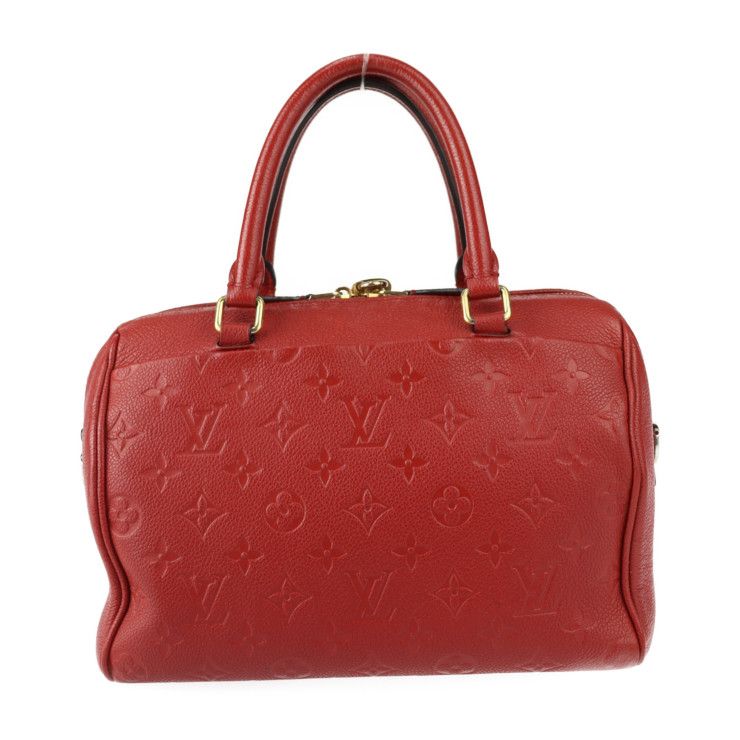 Louis Vuitton Speedy 25 Bandouliere Handbag Leather Three's — view 3