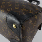 Louis Vuitton Retiro Handbag Leather Brown Black Gold Hardware — view 5