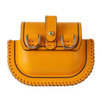 Fendi Pico Baguette Bag Pouch 7 Ar946 Calf Leather Orange Gold Hardware Earphone — view 4