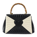 Gucci Queen Margaret Top Handle Handbag Calfleather Black Ivory — view 3
