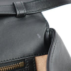 Gucci Queen Margaret Top Handle Handbag Calfleather Black Ivory — view 9