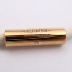 Hermes Chane D'ancre PM Necklace Swift NATA Cream Brown Pink Gold Hardware — view 5