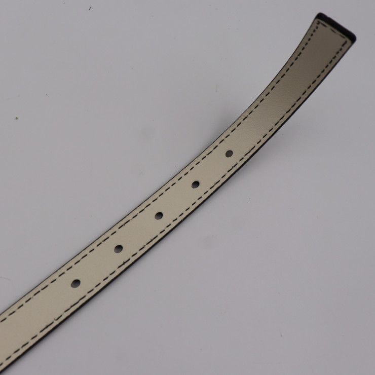 Christian Dior D-fence Defence Belt Leather Ivory-toned Gold Hardware Logo — view 7