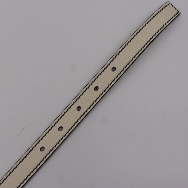 Christian Dior D-fence Defence Belt Leather Ivory-toned Gold Hardware Logo — view 6