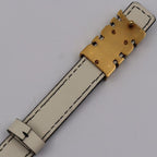 Christian Dior D-fence Defence Belt Leather Ivory-toned Gold Hardware Logo — view 5