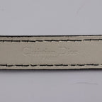 Christian Dior D-fence Defence Belt Leather Ivory-toned Gold Hardware Logo — view 9