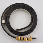 Christian Dior D-fence Defence Belt Leather Ivory-toned Gold Hardware Logo — view 8