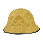 Gucci Bucket Hat GG Nylon Leather Yellow Black Off The Grid — view 3