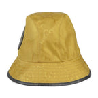 Gucci Bucket Hat GG Nylon Leather Yellow Black Off The Grid — view 2