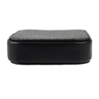 Celine Coin Case Leather Black Silver Round Zipper Multi Small Purse Logo — view 4
