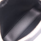 Celine Coin Case Leather Black Silver Round Zipper Multi Small Purse Logo — view 7