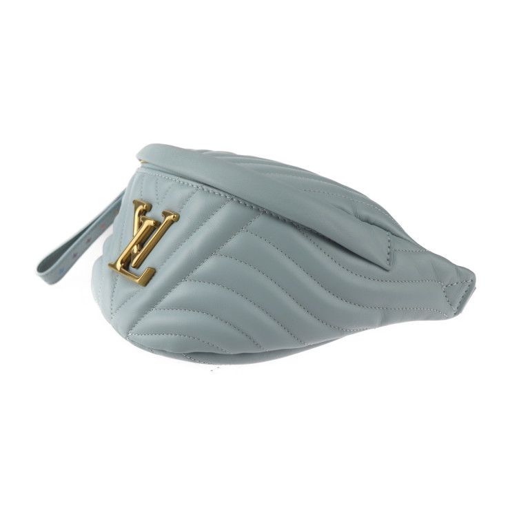 Louis Vuitton New Wave Bum Bag Waist Smooth Calf Leather Light Blue — view 2