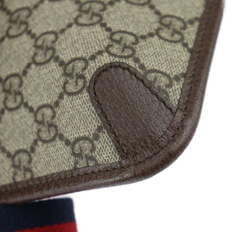 Gucci GG Small Belt Bag Waist Supreme Canvas Leather Beige Ebony — view 5