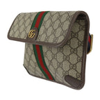 Gucci GG Small Belt Bag Waist Supreme Canvas Leather Beige Ebony — view 2