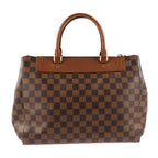 Louis Vuitton Greenwich Handbag Leather Ebne Brown Damier 2-Way — view 3