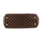 Louis Vuitton Greenwich Handbag Leather Ebne Brown Damier 2-Way — view 4