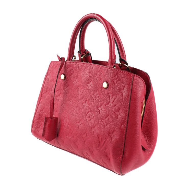 Louis Vuitton Montaigne BB Handbag Leather Freesia Pinkish Monogram — view 2