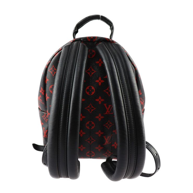 Louis Vuitton Palm Springs PM Backpack Daypack Black Red — view 3