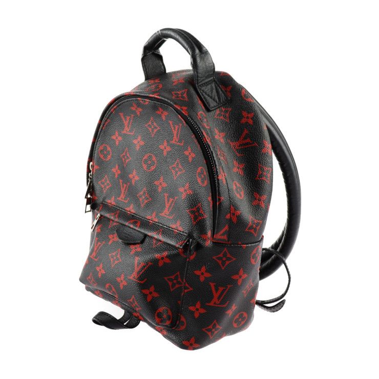 Louis Vuitton Palm Springs PM Backpack Daypack Black Red — view 2