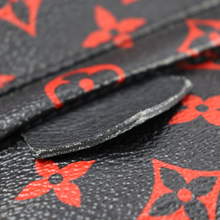Louis Vuitton Palm Springs PM Backpack Daypack Black Red — view 6