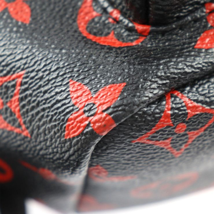 Louis Vuitton Palm Springs PM Backpack Daypack Black Red — view 5