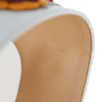 Fendi Thong Sandals 35 Leather White Multicolor Flat Studded Reference Size — view 8