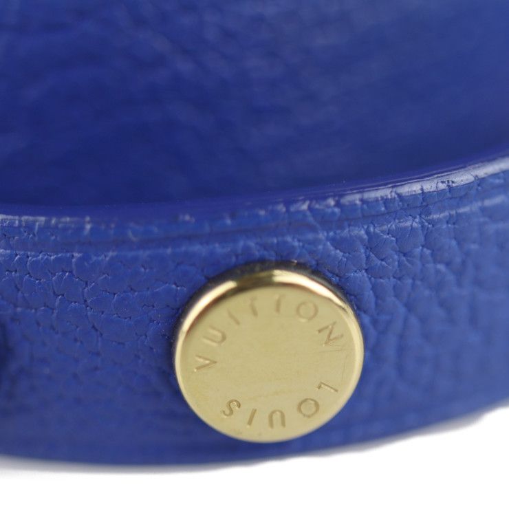 Louis Vuitton Bracelet Spike It M6693 F 17 Leather Blue Gold Hardware — view 7