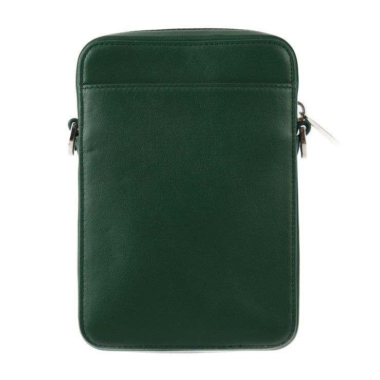 Christian Dior World Tour Messenger Pouch Shoulder Bag 2 Leather Green — view 3