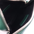 Christian Dior World Tour Messenger Pouch Shoulder Bag 2 Leather Green — view 8