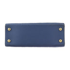Louis Vuitton Pont Neuf MM Handbag Leather Denim Ankle Gold Hardware — view 4