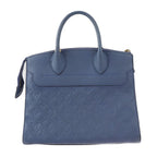Louis Vuitton Pont Neuf MM Handbag Leather Denim Ankle Gold Hardware — view 3