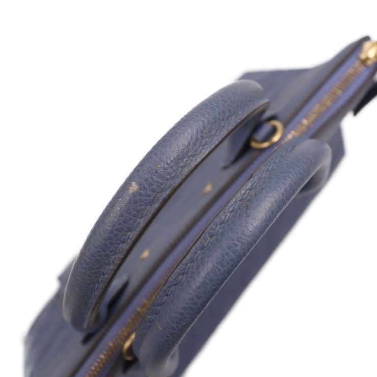 Louis Vuitton Pont Neuf MM Handbag Leather Denim Ankle Gold Hardware — view 8