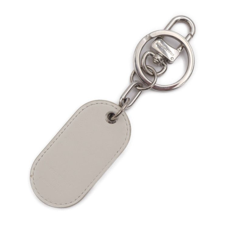 Louis Vuitton Porte Cles Military Tab Key Holder Mp2862 Calf Leather White — view 2