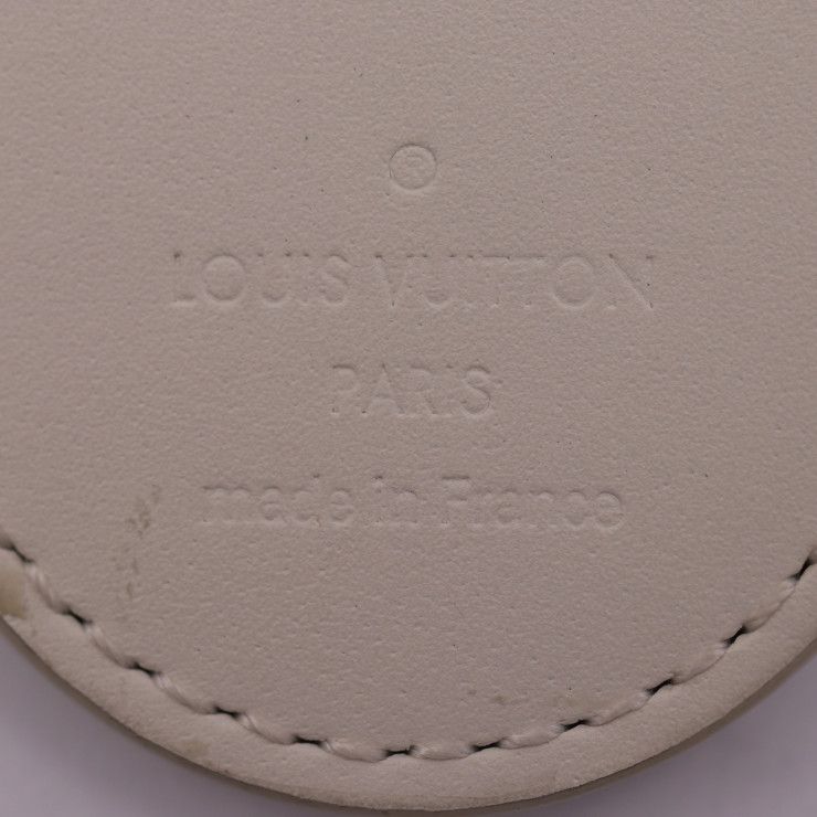 Louis Vuitton Porte Cles Military Tab Key Holder Mp2862 Calf Leather White — view 7