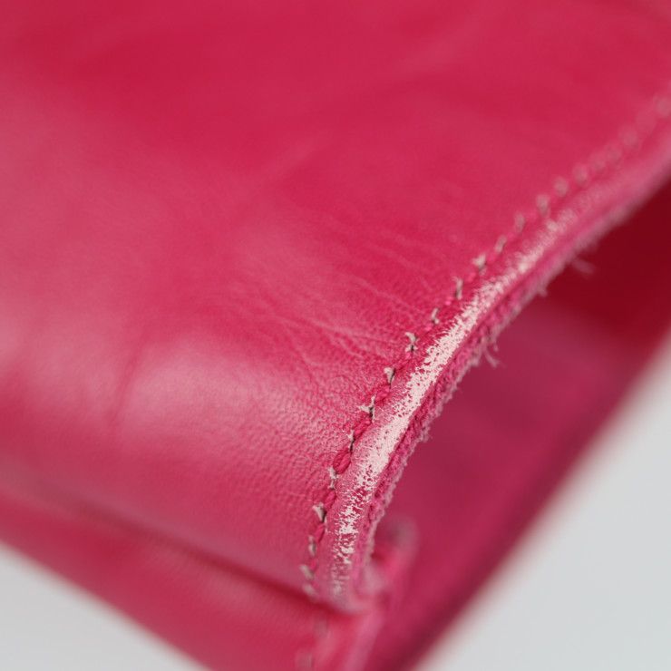Saint Laurent Paris Vaulisse Tote Bag Leather Suede Fuchsia Pinkish — view 7
