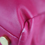 Saint Laurent Paris Vaulisse Tote Bag Leather Suede Fuchsia Pinkish — view 6