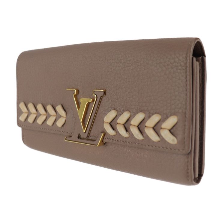 Louis Vuitton Portefeuille Capucines Long Wallet Taurillon Leather Taupe — view 2