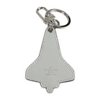 Louis Vuitton Porte Cles Mascot Locket Key Holder Mp2214 Metal Leather Blue — view 2