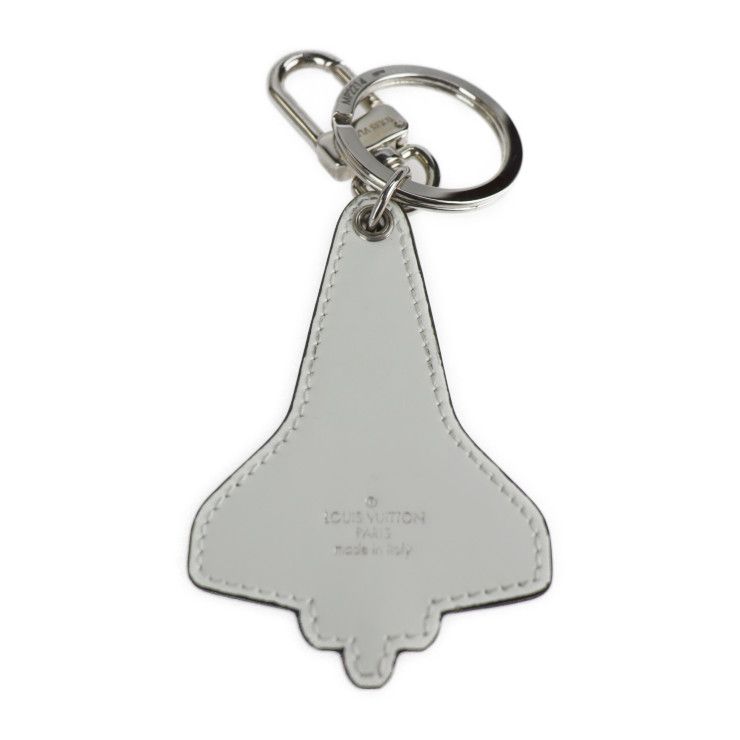 Louis Vuitton Porte Cles Mascot Locket Key Holder Mp2214 Metal Leather Blue — view 2